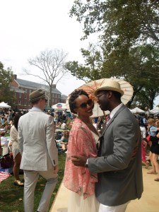 Kenda and Masai enjoying the ambiance.